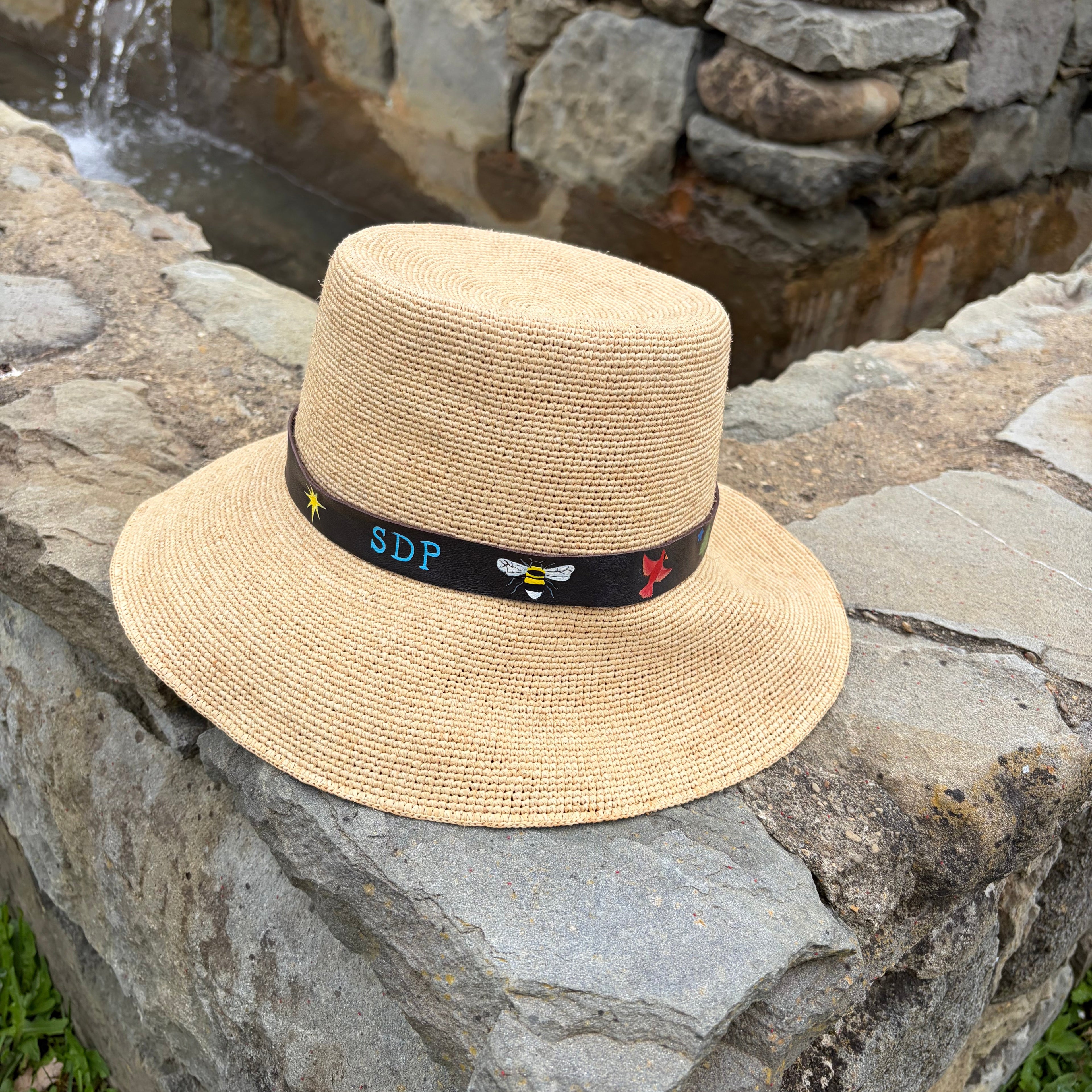 Hand-Painted Hat Band